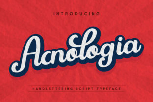 Acnologia: A Retro Script Font That Feels Like a Design Secret