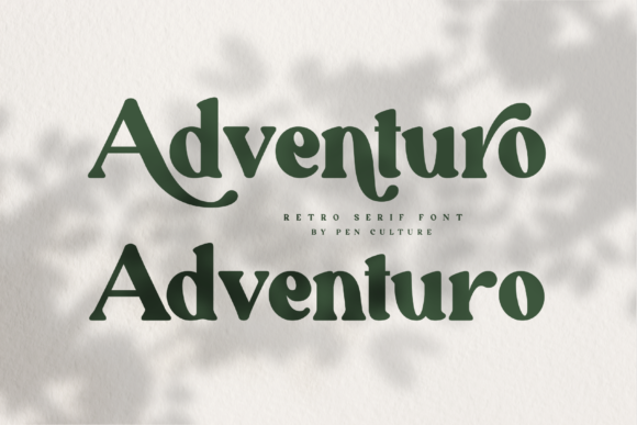 Adventuro: A Retro Serif Font for Editorial Charm