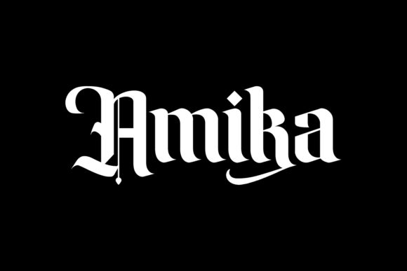 Amika: A Modern Blackletter Font for Bold Brand Storytelling