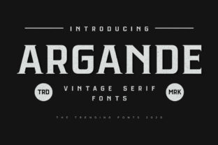 Argande: A Vintage Serif Font That Feels Like Home