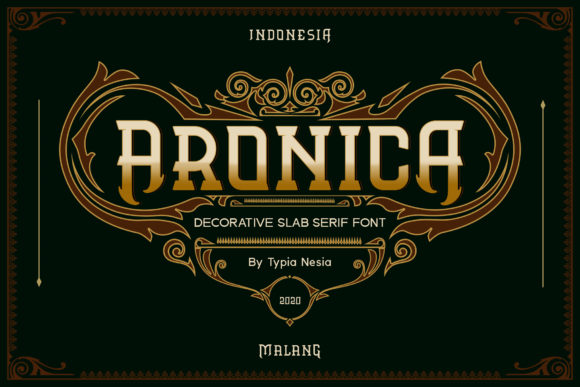 Aronica: A Slab Serif Font with Playful Vintage Character