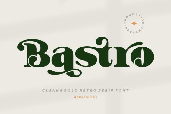 Bastro: A Bold, Retro Serif Font That Elevates Your Brand