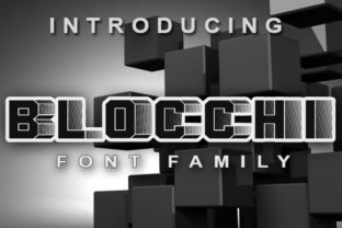 Blocchi Font: A Retro Decorative Typeface for Small Business Branding
