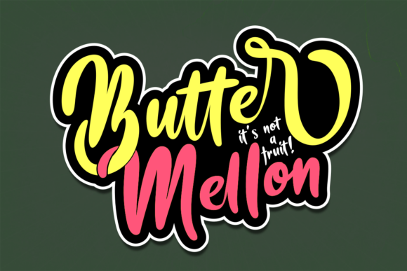 Butter Mellon: A Playful Handwritten Font for Web Design