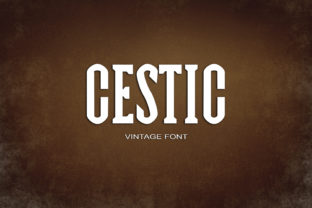 Cestic: A Bold, Retro Serif Font That Cuts Through the Feed
