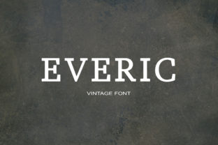 Everic Serif Font: Bold Retro Charm for Handmade Labels & Printables