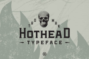 Hothead: A Bold Serif Font with Retro Western Charm