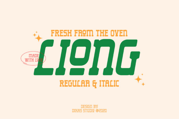 Liong: A Bold Retro Serif Font for Memorable Branding