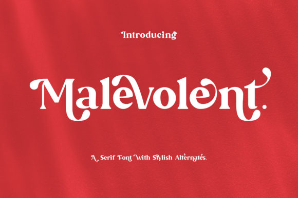 Malevolent: A Bold Retro Serif Font for Makers