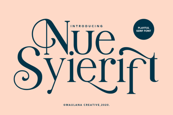 Nue Syierift: A Playful Serif Typeface for Web Projects