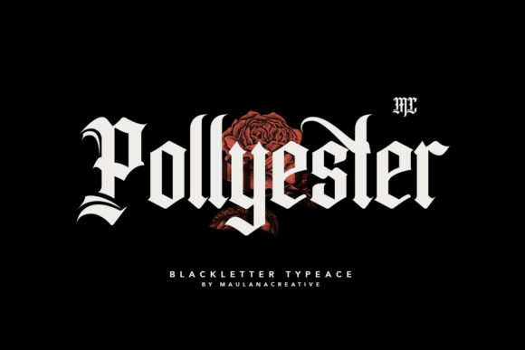 Pollyester: A Playful Blackletter Font for Brand Design