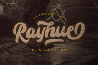 Rayhue: A Vintage Script Font That Earns Its Place in Real Campaigns