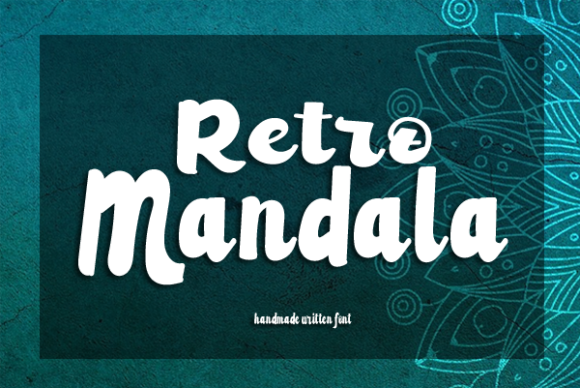 Retro Mandala: A Joyful Handwritten Font for Small Business Branding