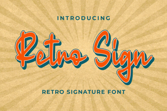 Retro Sign: A Playful, Polished Script Font for Real Small Business Branding