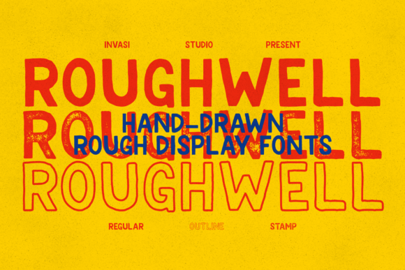 Roughwell Family: A Hand-Drawn Sans Serif That Feels Human