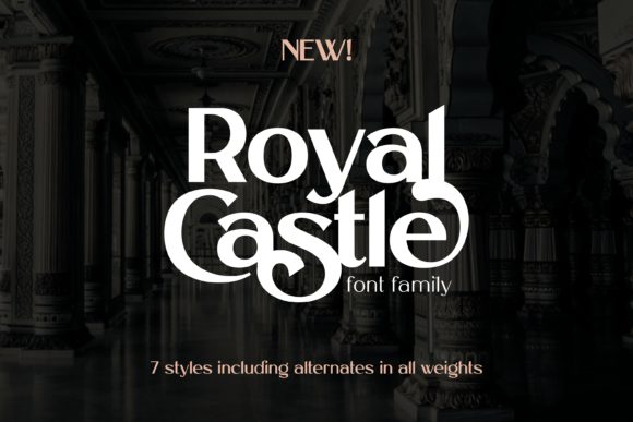 Royal Castle: A Luxurious Sans Serif Font for Editorial Design
