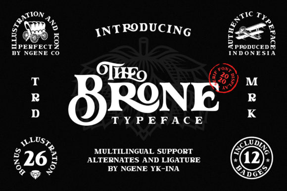 The Brone: A Vintage Serif Font for Campaign Designers