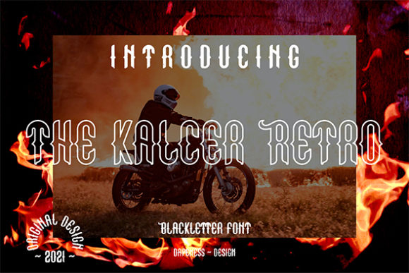 The Kalcer Retro: A Casual Blackletter Font That Feels Like Home