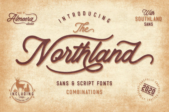 The Northland: A Playfully Nostalgic Vintage Font
