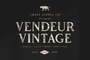 Vendeur Vintage: A Retro Serif That Anchors Campaign Personality