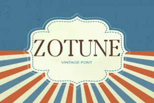 Zotune: A Retro Serif Typeface That Feels Like Home